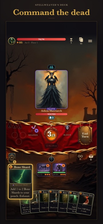 Command the dead — iPhone screenshot